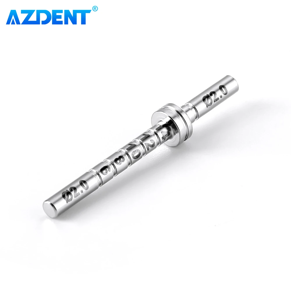 Dental Implant Depth Gauge Pin AZDENT Measuring Rods Double Head Stainless Steel Autoclavable Instrument Dentistry Tool