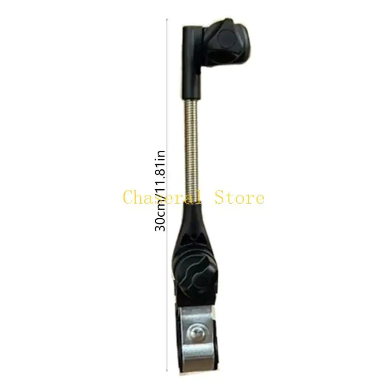 E7CE Umbrella Attachment Clip For Baby Strollers Adjustable 360 Rotation Fit Multiple Transport Devices Up To 3cm Pipes
