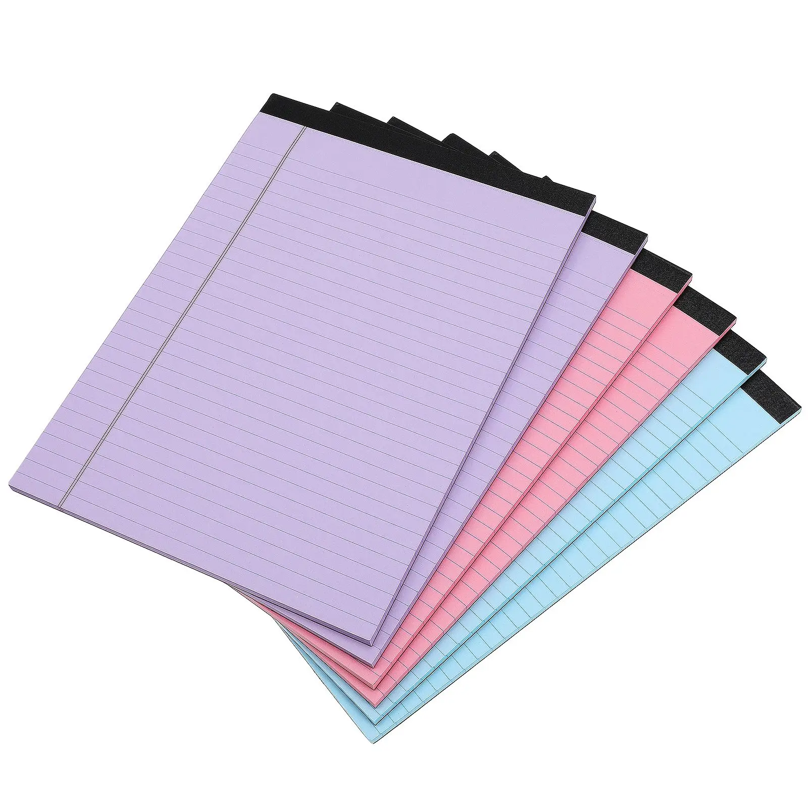 6 Pcs Notepads Writing Pad Legal Memo Notebook Office Supplies Desk Accessories College Ruled Portable Design Smooth Writing