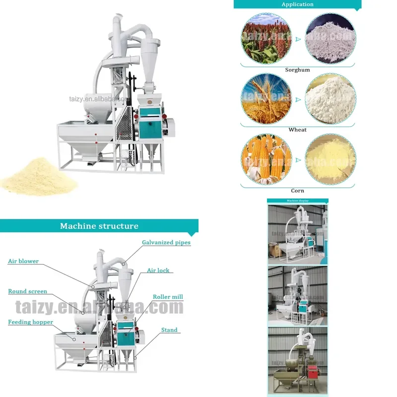 2026 CE Maize Flour Milling Machine Corn Flour Milling Machine Commercial Flour Milling Machine Domestic Wheat