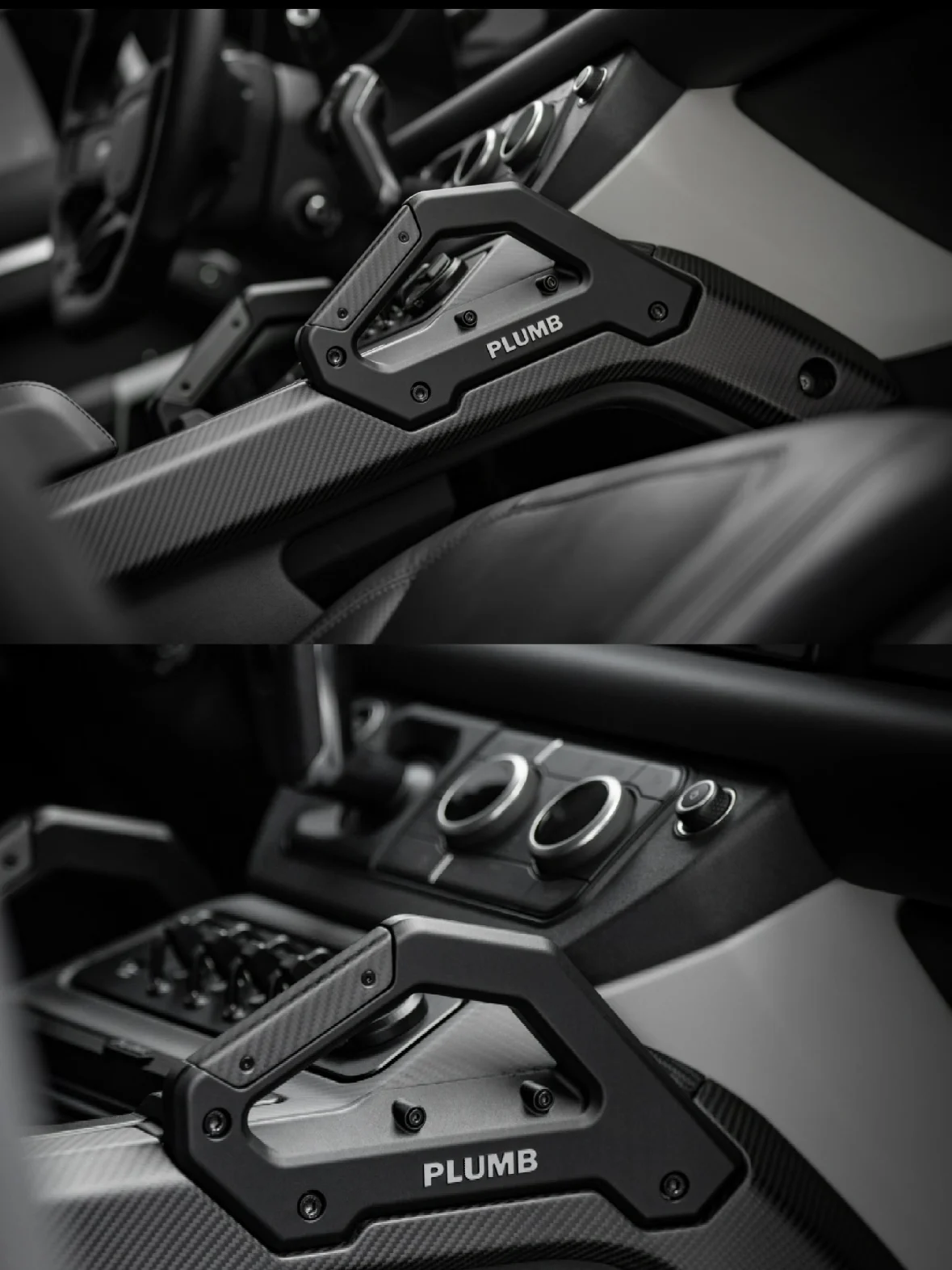 

PLUMB Land Rover Defender Central Control System 4-way Switch Carbon Fiber Interior Central Operation Side Armrest Modification
