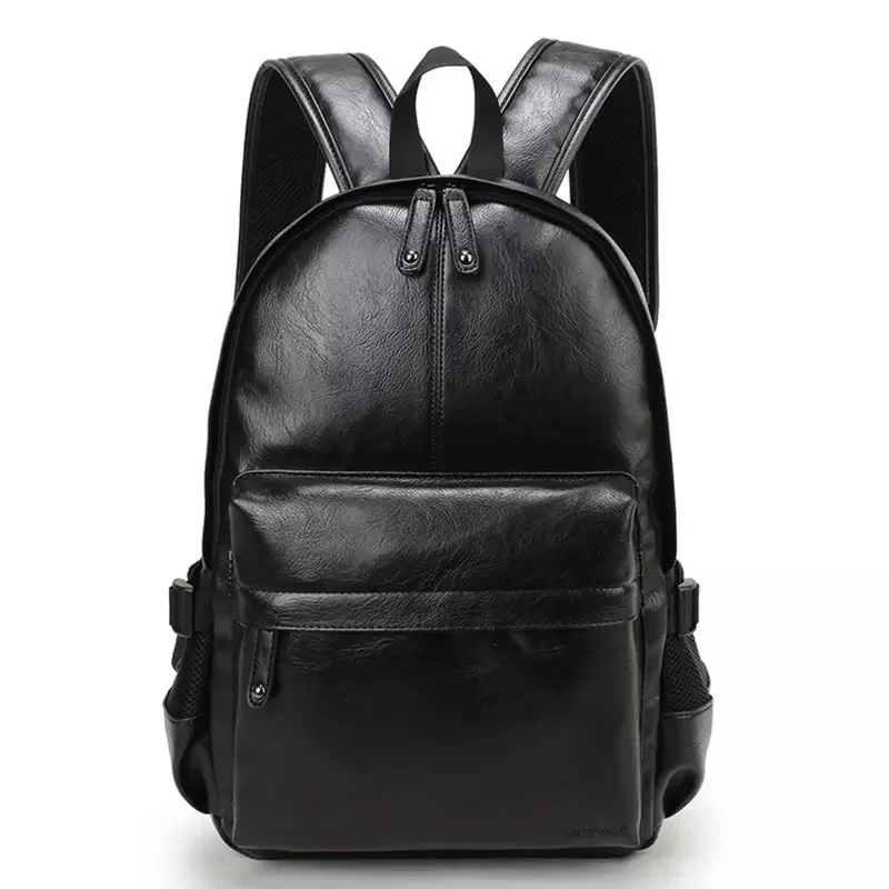 

Computer backpack Men Backpack Leather School Backpack Bag Fashion Waterproof Travel Bag Casual Leather Book Bag Male