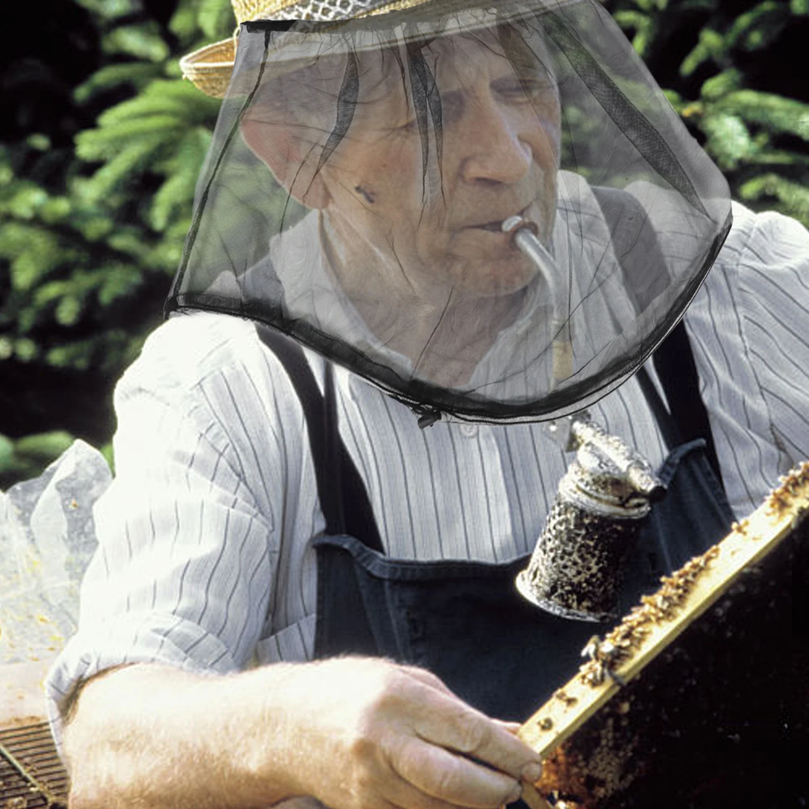 

2Pcs Sun Protection Mesh Hat Premium Breathable Outdoor Head Net for Fishing Beekeeping Hiking Lightweight Portable Netting