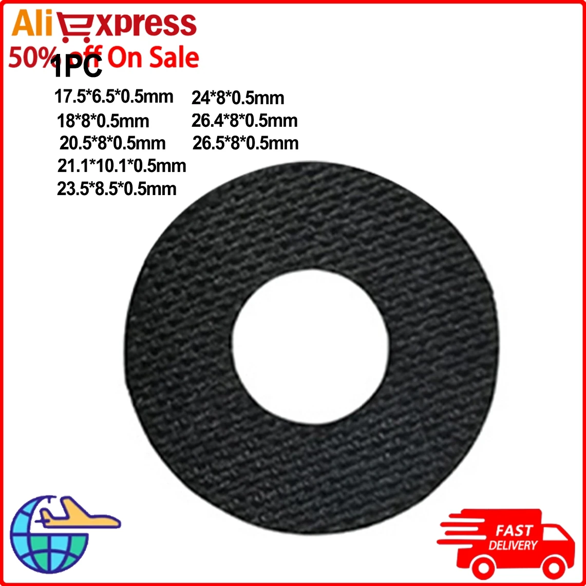 Reel Brake Pads Reel Washer Brake Pads Carbon Cloth Fiber Drag Fishing Reels 9-Sizes Available For Baitcasting Drum Reels Parts