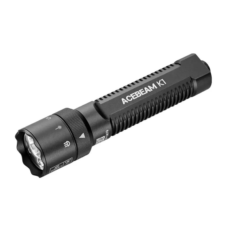 Linterna UV ACEBEAM K1-HI, linternas LED recargables por USB, linterna EDC de 1000 lúmenes, compatible con pilas AA y de litio