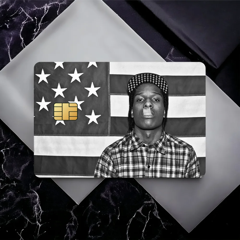 rapper A-Asap Rocky Decorative Small Waterproof Chip 4PCS Card Sticker New Anti-Scratch