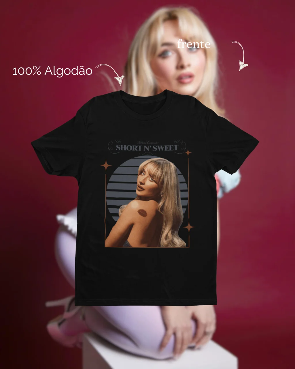 الأمريكية البوب المغني تي شيرت المرأة المتضخم Y2k سابرينا نجار الجرافيك الهيب هوب شارع العليا الذكور الإناث الملابس لينة تي شيرت