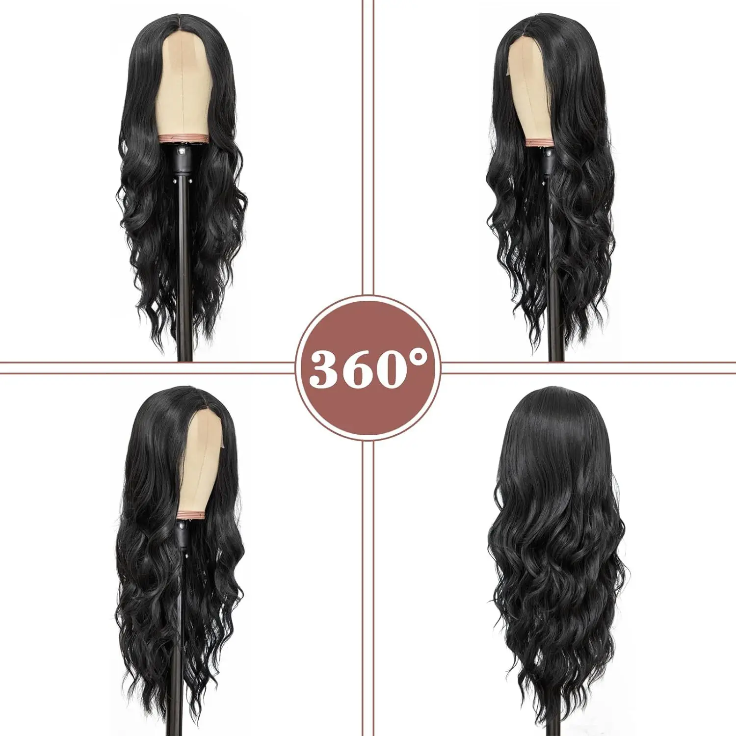 Middle T Part Body Wave Human Hair Wig With Lace for Black Women 3x1 Lace Wigs 200 Density Brazilian 26 Inch Wigs on Sale