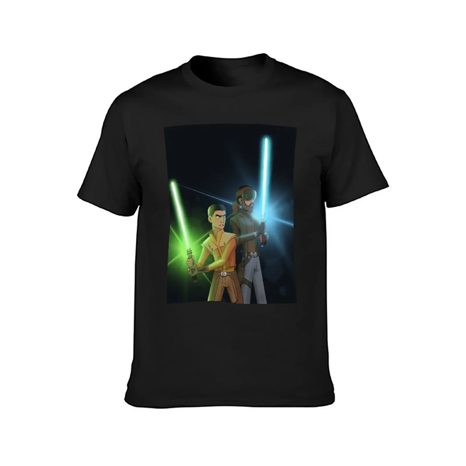 Kanan and Ezra T-Shirt vintage anime Men's clothing