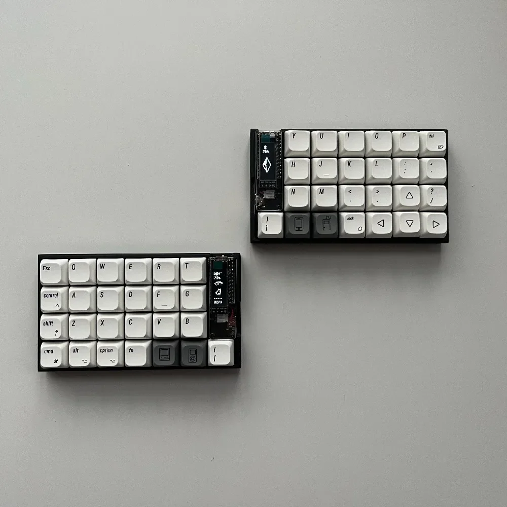 Felix Mini 4X6 ワイヤレス分割キーボード OLED/ビュー画面 ホット