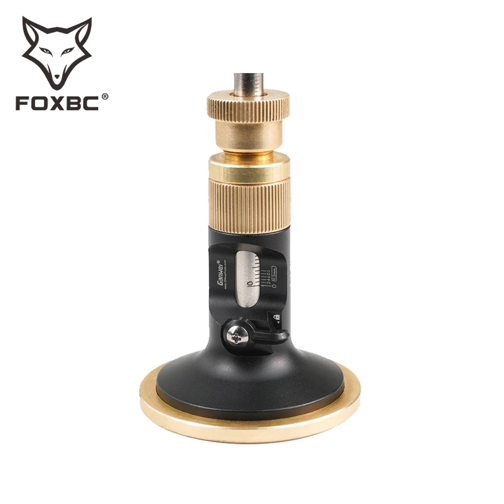 FOXBC calibro per marcatura ruote Scriber per marcatura del legno con 2 frese di ricambio strumento per scriba in legno con barra in metallo massiccio per carpentiere