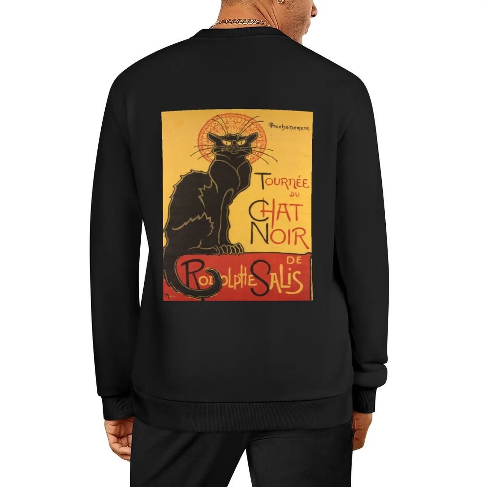

The Black Cat Tour by Rodolphe Salis Pullover men clothing graphic t shirts men tracksuits tracksuit men hooded sweatshirts