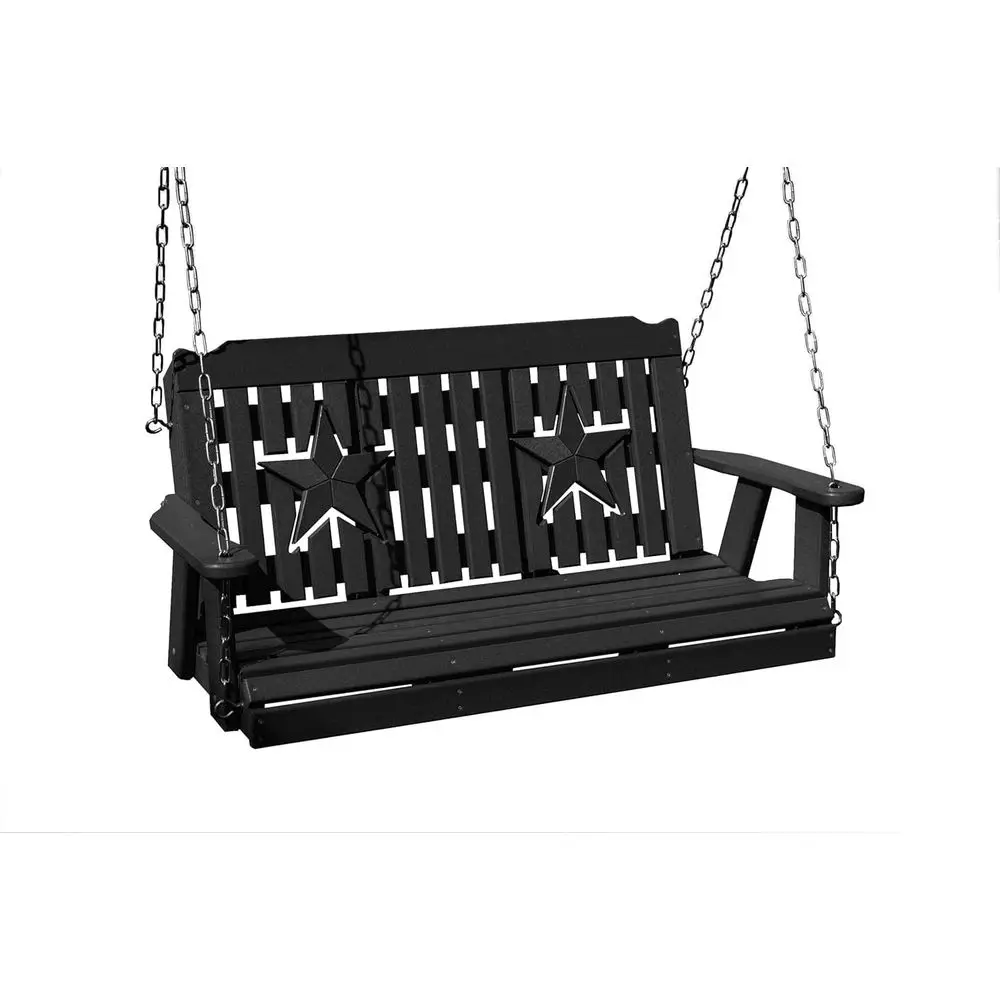 

American-Made 2-Person 4-Seat Plastic Lumber Swing, Premium High-Density Polyethylene, 1000 lbs Capacity