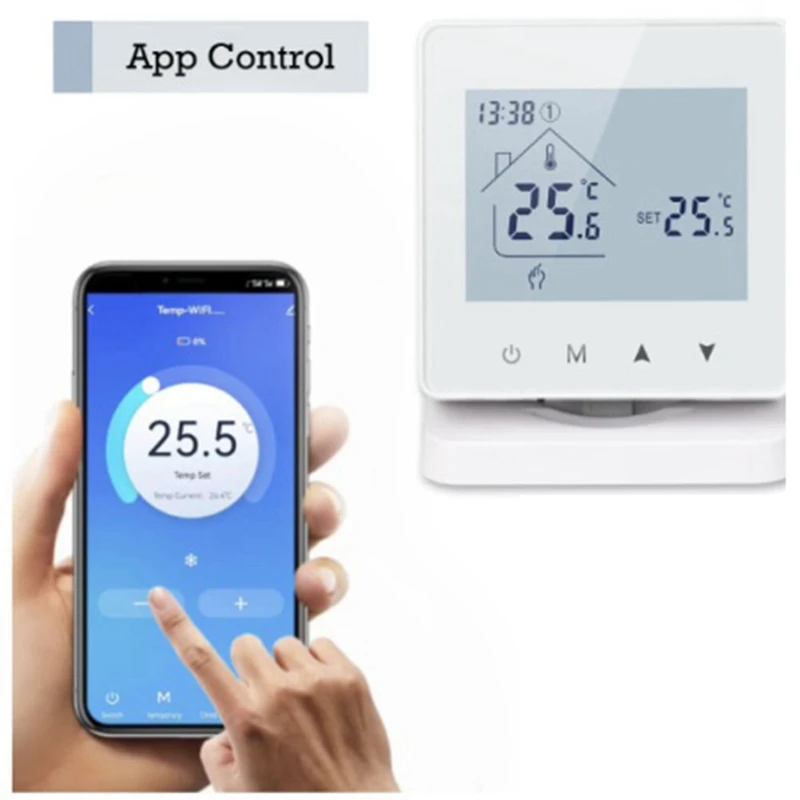 Tuya Smart Wireless Thermostat For Gas Boiler Room Heating RF Home Temperature Controller Programmable Thermostat