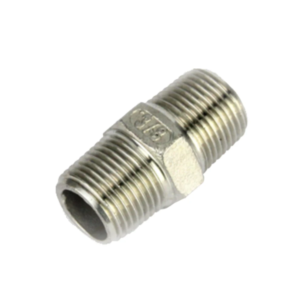 KegLand 3/8 Inch BSP Stainless Hex Nipple Connector SS Joint Beer Home Brewing