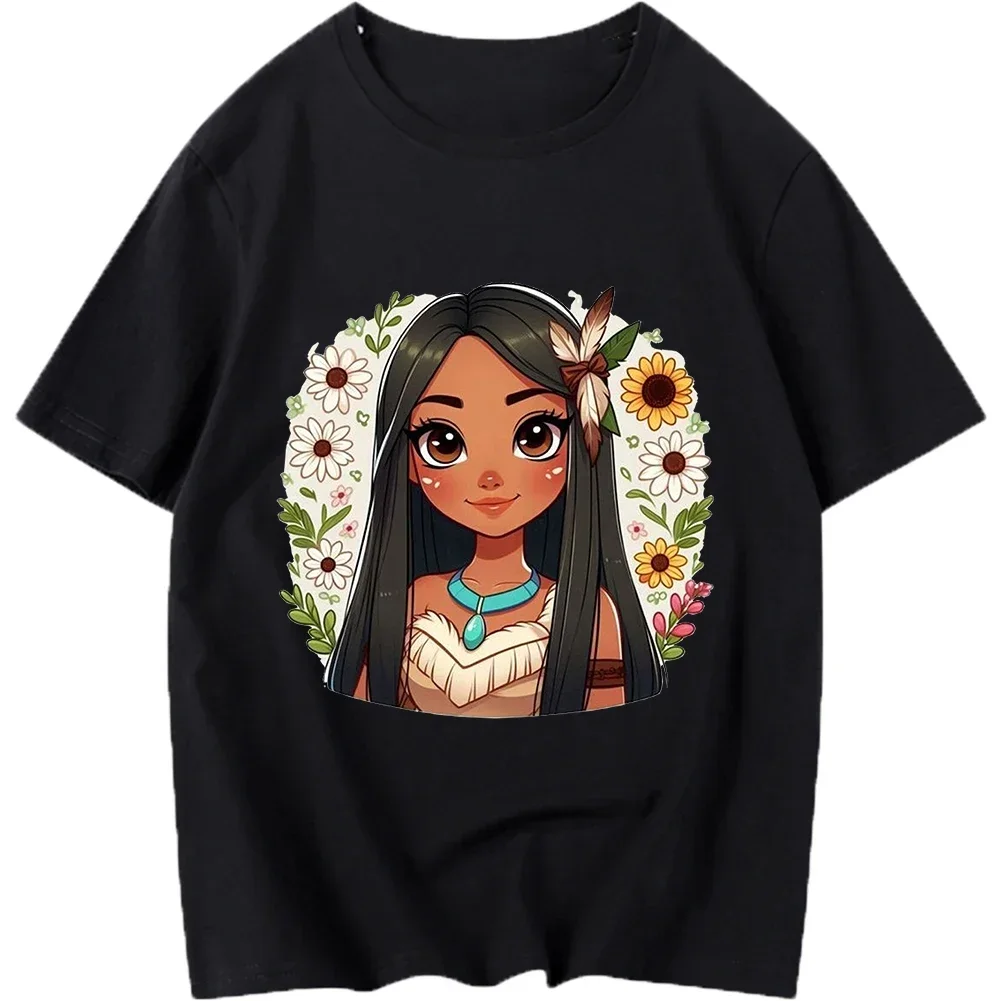 

Disney princess Pocahontas Iron On Heat Transfer Stickers For Clothes DTF Pinted Vinyl Thermal Appliques Washable T-Shirt Decal