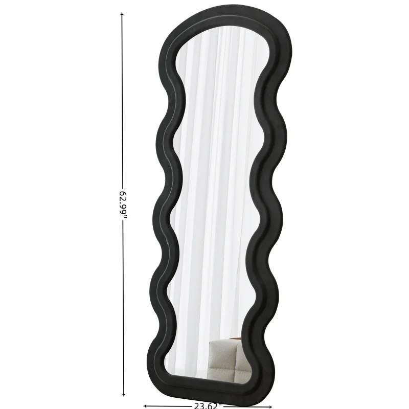 Flannel Wave Floor Mirror 5