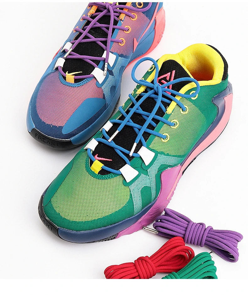 Runde, elastische Schnürsenkel für Sneaker, mit Metallenden, für Freizeitaktivitäten im Freien, für Damen und Herren, Schuhzubehör, 1 Paar. – Detail 7