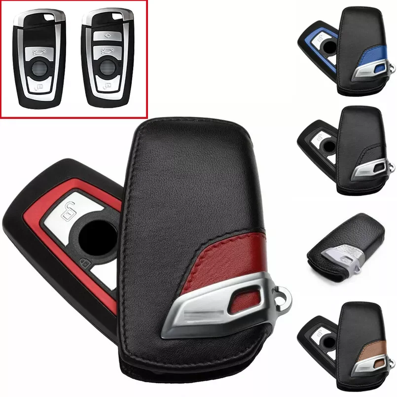 Leather Key Case For BMW F30 F10 F20 M X3 F25 F15 X4 1 2 3 5 4 7 Series For Bmw F30 Car Styling Key Cover Case