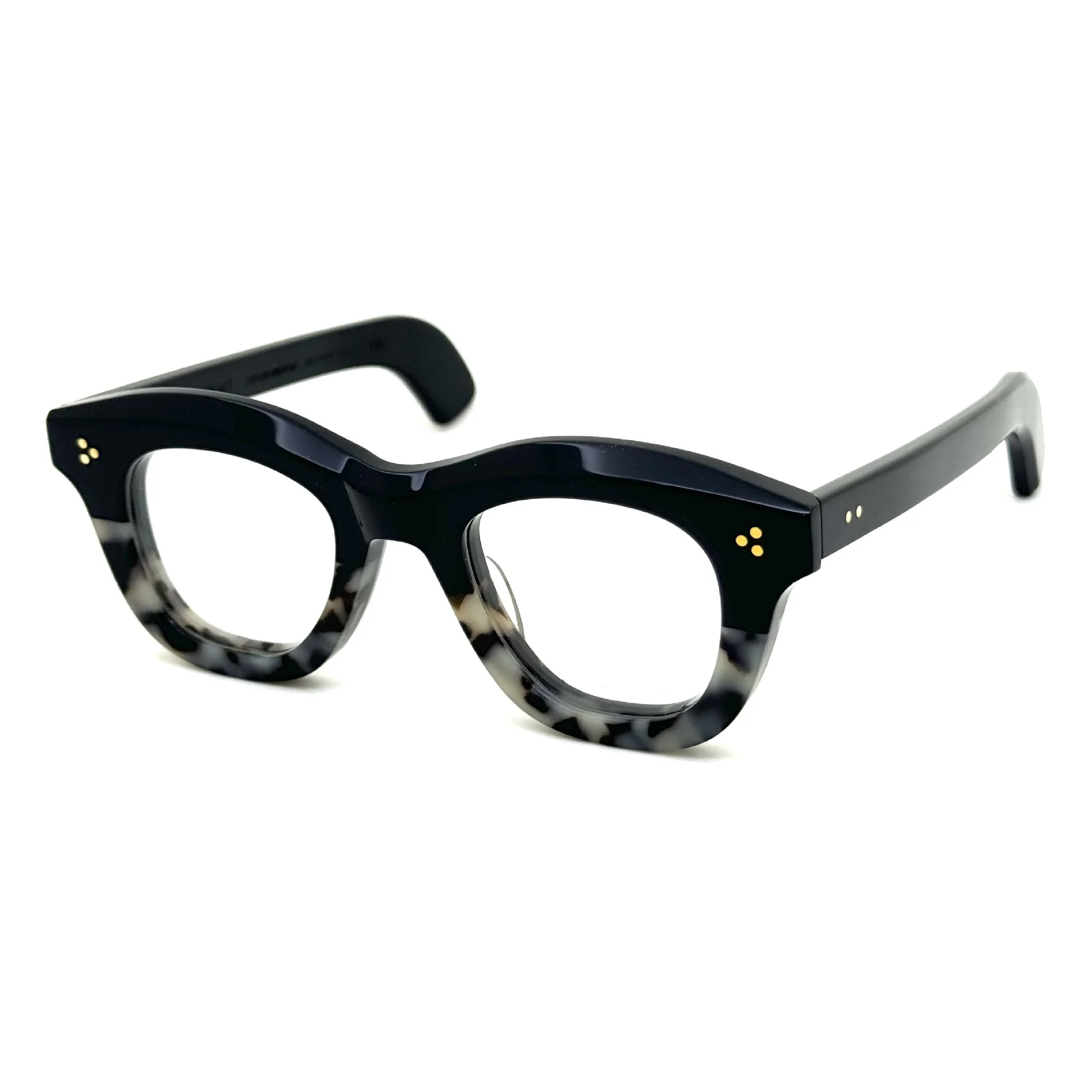 كبير مربع الحجم يدوية إيطاليا سوبر سميكة خلات الرجال النساء خمر إطار مشهد الرجعية وصفة طبية عدسة PL-003