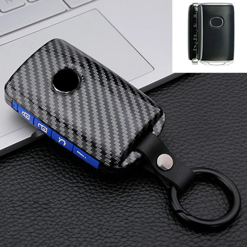 Carbon Fiber+Silicone Car Key Cover Case For Mazda 3 Alexa CX-30 CX30 CX5 CX 5 CX-5 CX8 CX9 CX4 2019 2020 Keychain  Accessories