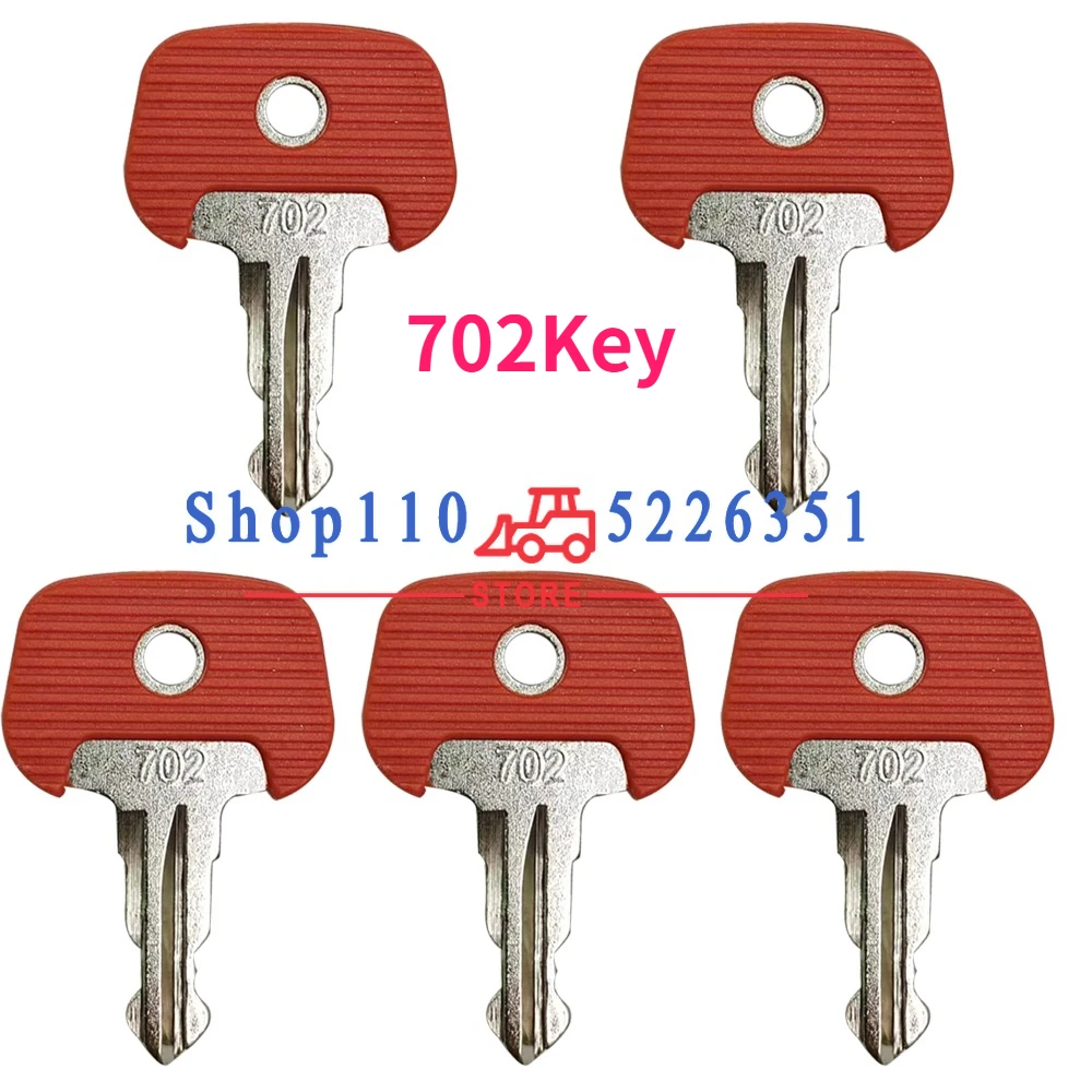 1/5/10PCS 209068 Red Key 702 Power Start Key 26906870 Manual Electric Hydraulic Forklift Accessories