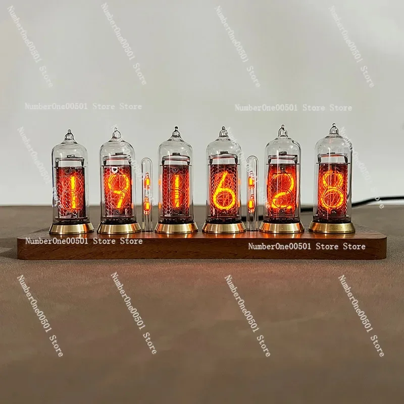 IN14 Nixie Tube Clock Bluetooth APP Controlled Vintage Desktop Light with RGB Dimming for Home Decor