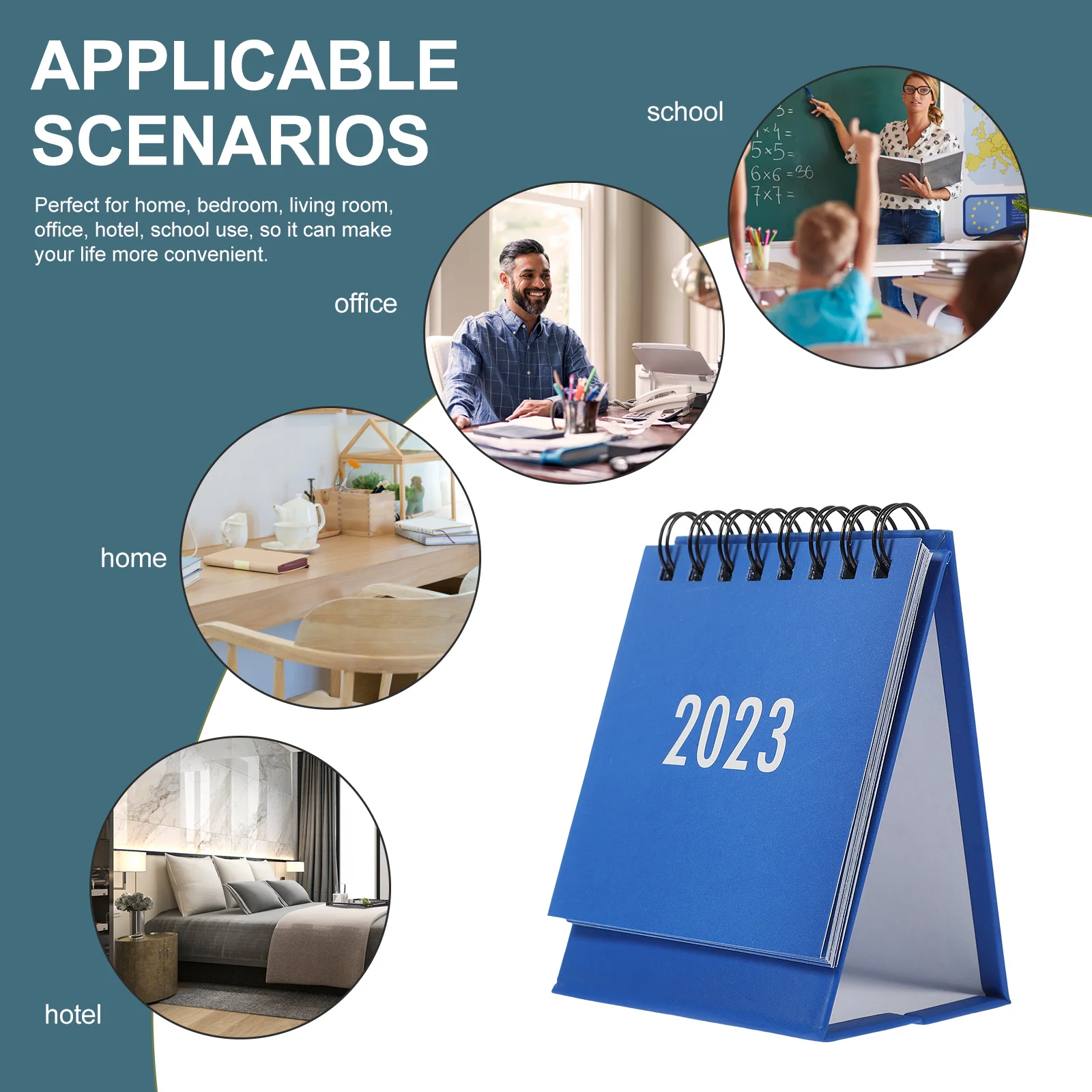 Mini Desk Calendar Compact Sturdy Message Recording Date Marking Planning Tool Table Decor Home Office School Dorm