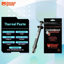 Thermal Grizzly Conductonaut 73W/mk Liquid Metal Thermal Paste for CPU GPU Cooling PC AMD Intel Processor Cooler Thermal Paste