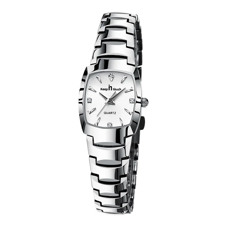 2026 عشاق الهدايا زوجين Wathes التوقيت المزدوج حركة الكوارتز الفولاذ المقاوم للصدأ سوار الرجال والنساء طقم ساعات