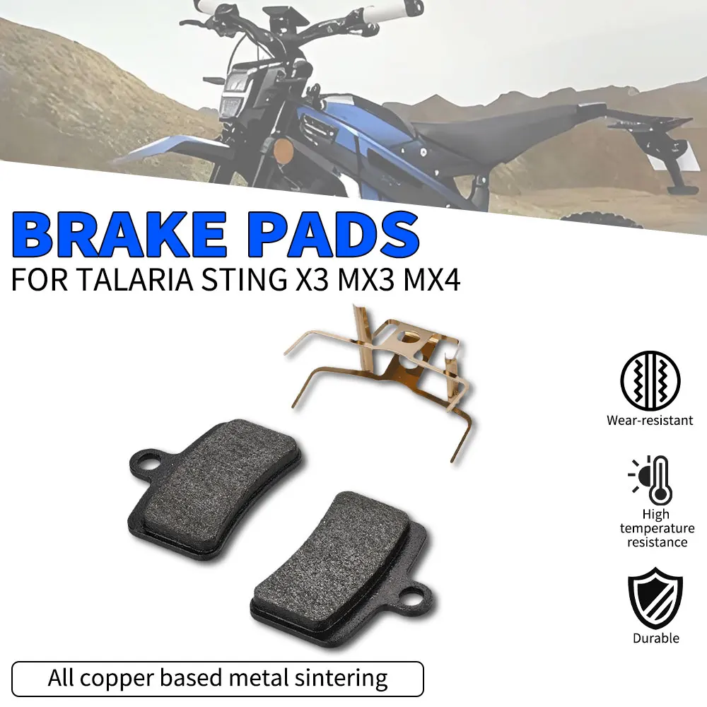 Disc Brake Pads Motorcycle Accessories Brake Pads All-copper-based Metal Sintered  For TALARIA STING MX5 Electric Dirt E-Bike