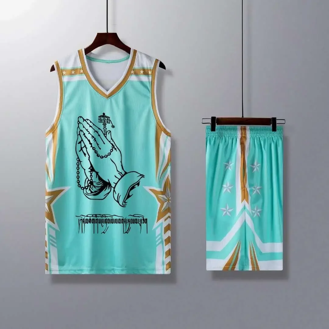 New Basketball Suit Team Game Training Basketball Suit Printed Vest 3D Printing Personalized Breathable Comfortable Quick Drying