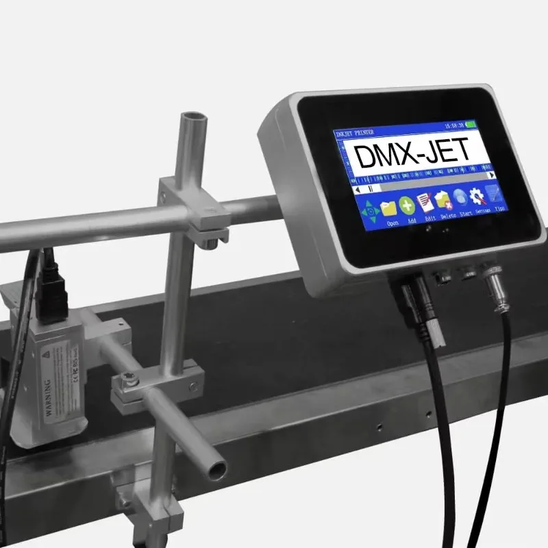 Industrial Online Inkjet Coding Machine, Assembly Line Continuous Printer for Food Label, Date and Batch Number Marking