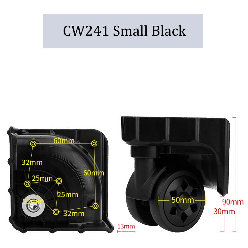 For American Tourister CW241 Luggage Universal Wheel Replacement Rod Box Accessories Combination Box Roller Pulley Quiet Wear