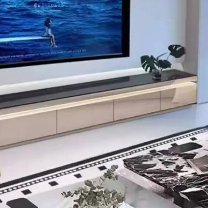 Italian Wooden Tv Cabinet Simple Hiding Narrow Unique Indoor Tv Stands Luxury Saving Designer Mueble Televisor Furniture Home