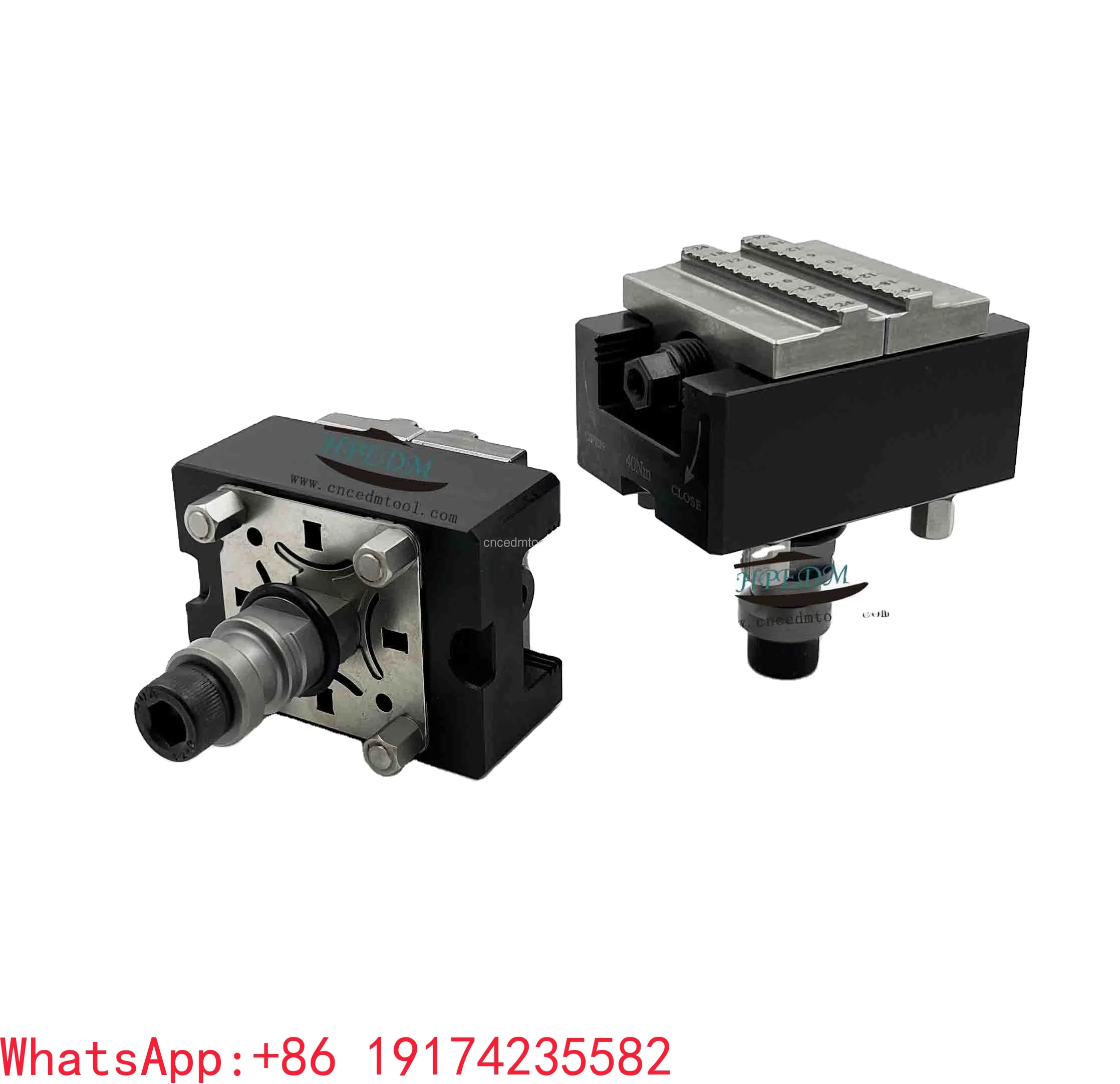 High Precision Stainless Steel Mini Self Centering Vise with ER Plate 50 for 5 Axis CNC Machine Center HE-R06822.E1