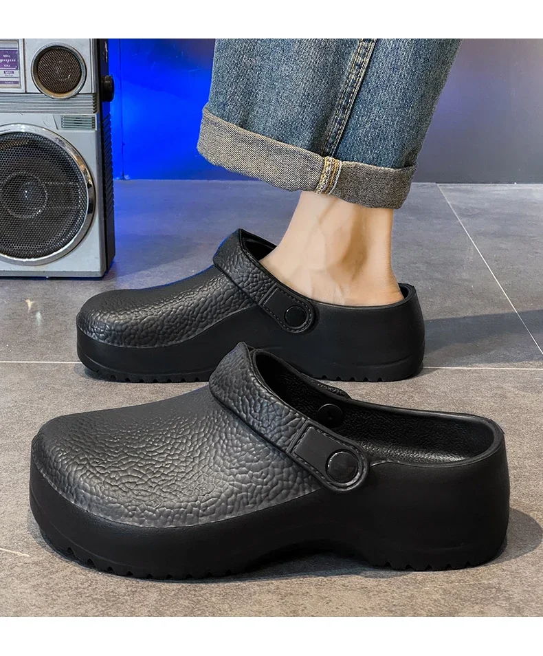 2026 Unisex EVA-Sandalen Leichte Garten-Clogs Rutschfeste Arbeitsschuhe Wasserdichte Kochschuhe Bequeme Hausschuhe für die Küche – Detail 2