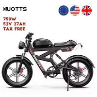 DUOTTS F20 EBIKE 1000W52v27AH Battery Fatbike Disc Oil Brake  20*4.0 Fat Tire Electric Bicycles Shipping from European warehouse