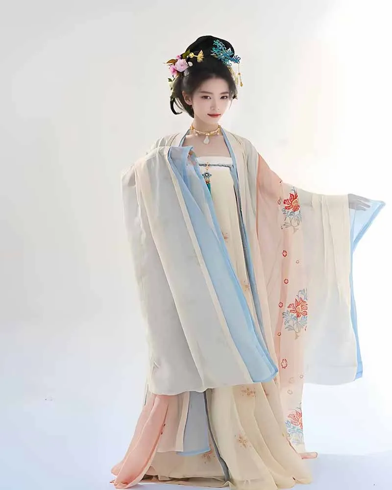 

Платье ханьфу большого размера 2XL, женский древний китайский традиционный костюм для косплея, подходит для женщин, костюм ханьфу весом 95 кг, большие размеры 3XL