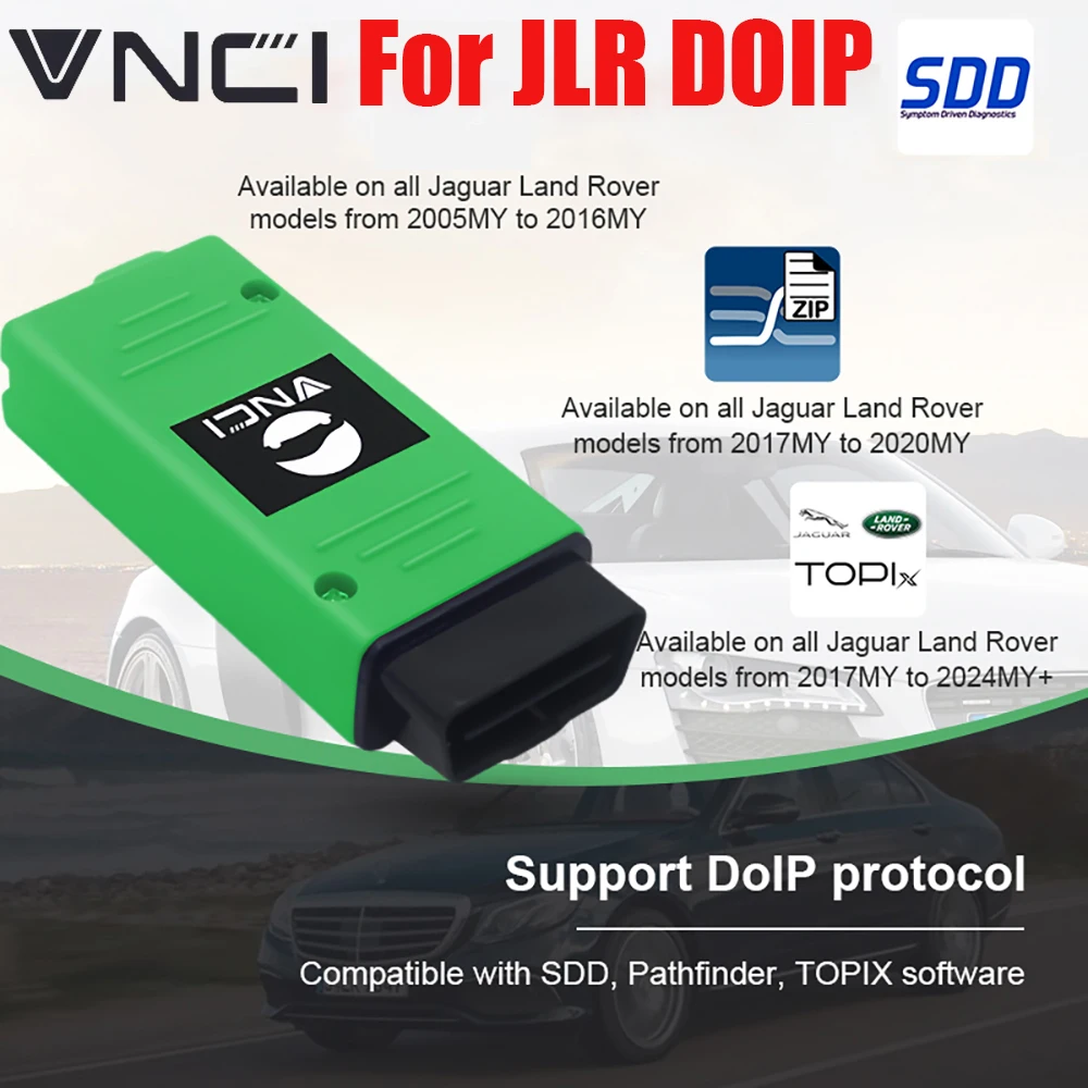 2025 VNCI Diagnostic Scanner for JLR DOIP Ja-guar Lan-d Rov-er Supports SDD Pathfinder，Coding and Programming