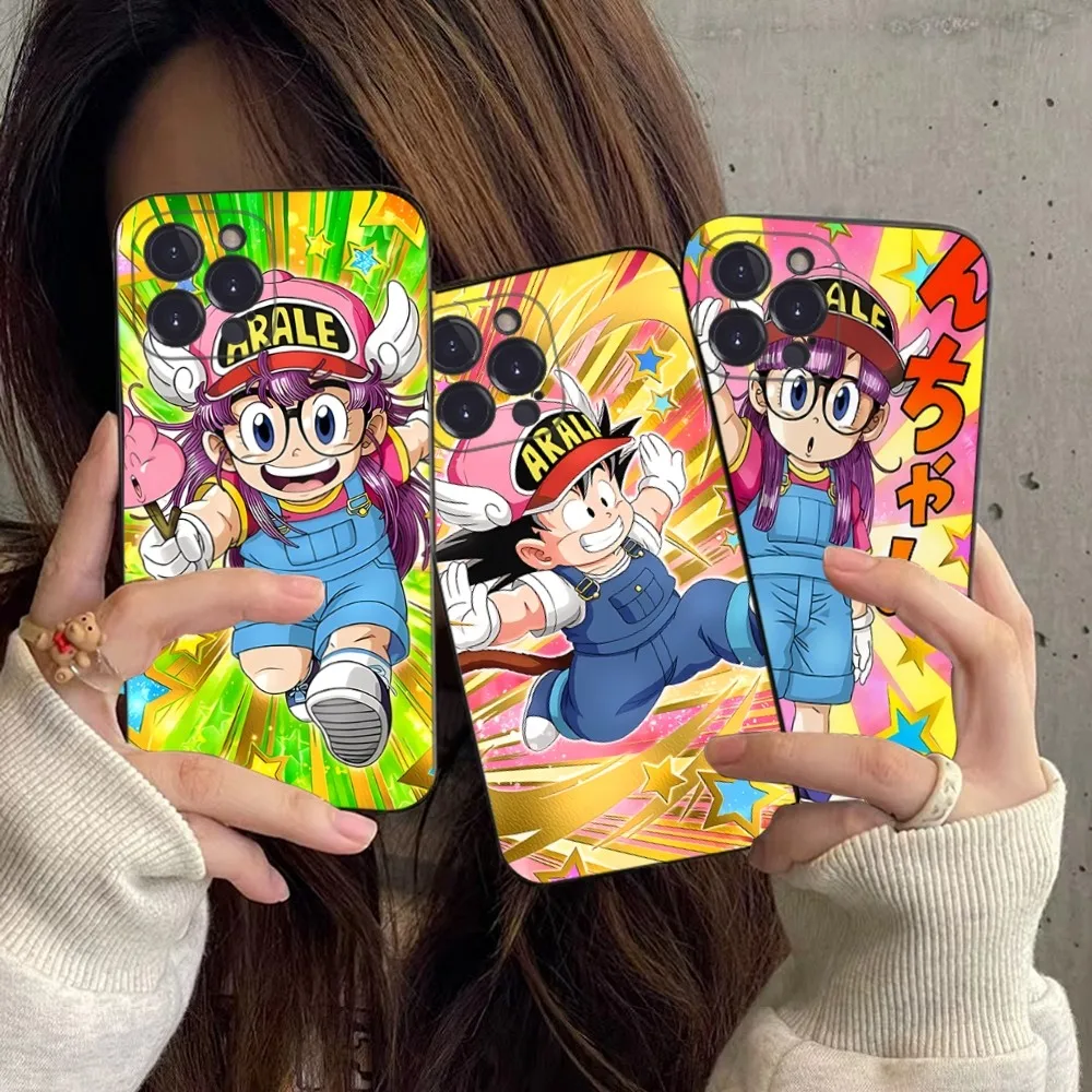 Cartoon Dr Slump Arale custodia per iphone per iPhone 15 14 11 12 13 Mini Pro XS Max Cover 6 7 8 Plus X XR SE 2020 Funda Shell