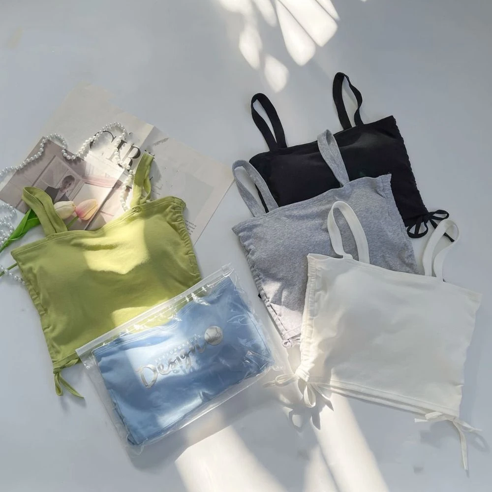 

Укороченный топ на шнуровке с эластичным шнурком, пляжная одежда, жилет, майка без рукавов, майки, облегающий бюстгальтер с подушечками, женский камзол