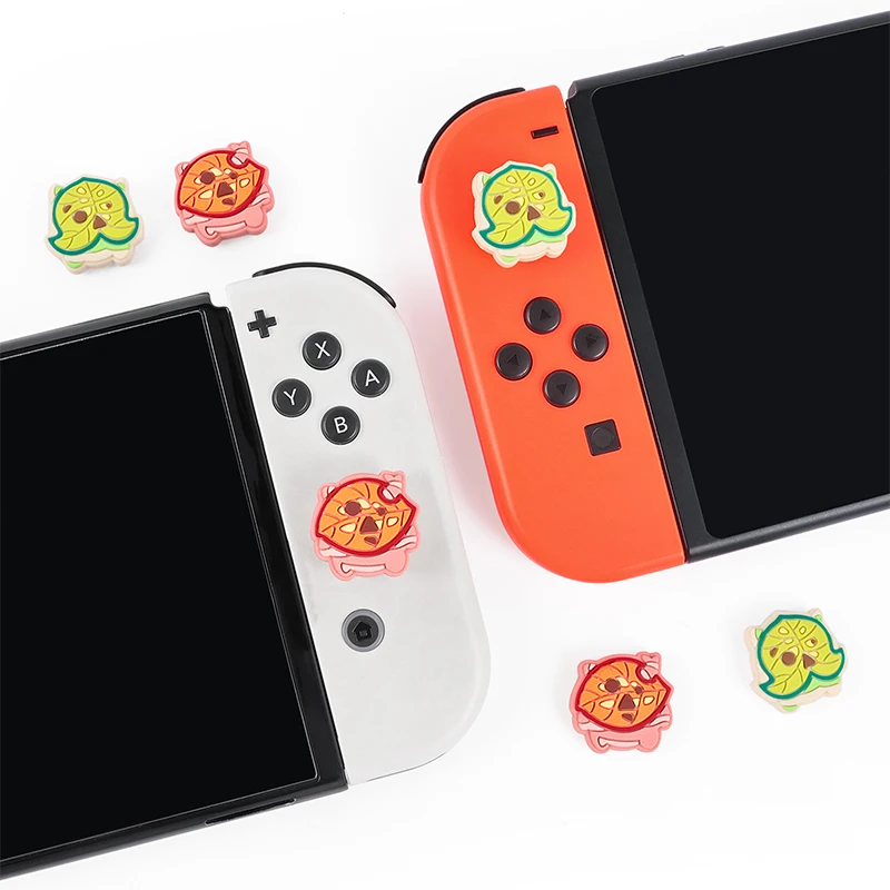 For Zelda Game Leaf Silicone Soft Thumb Stick Grip Cap For Nintendo Switch OLED/Switch Lite/Switch Joystick Protective Cover