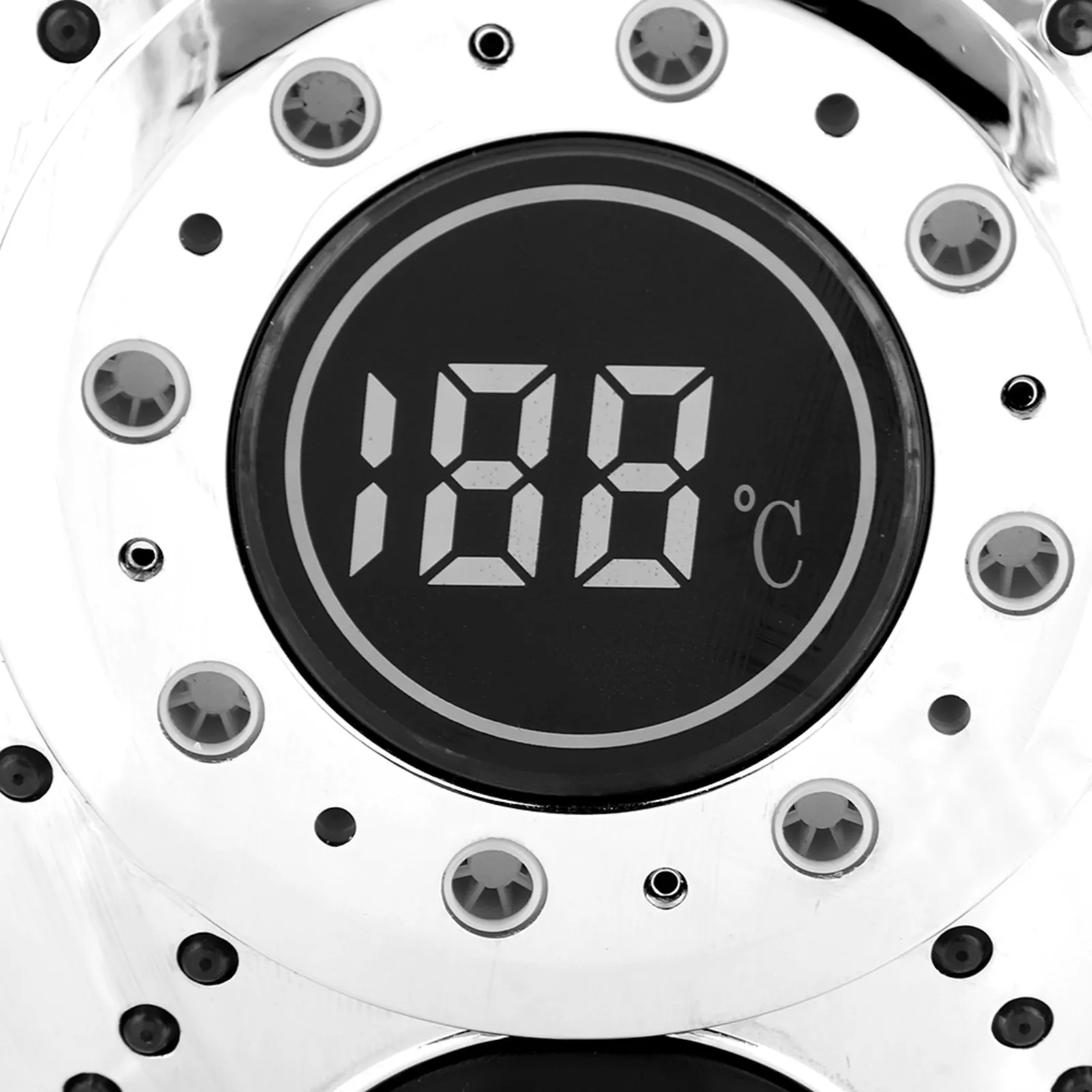 Digital Display Handheld Shower Head with 3-color Temperature Control LED Light 3 Spraying Mode Bathroom Spray Head