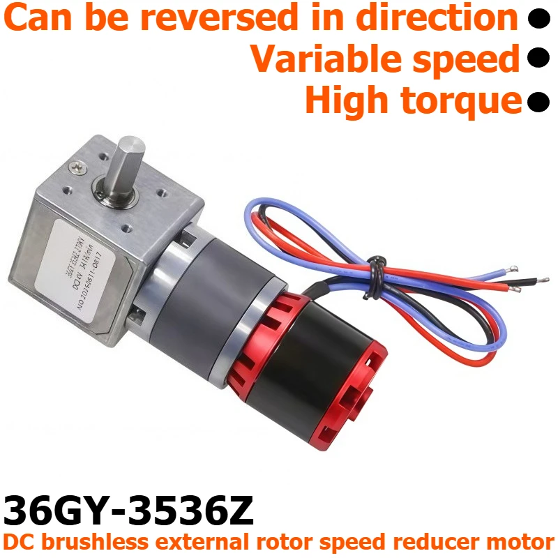 36GY-3536Z Right-angle Brushless Outer-Rotor Planetary Gear Reducer Motor, Reversible and Adjustable-speed Motor