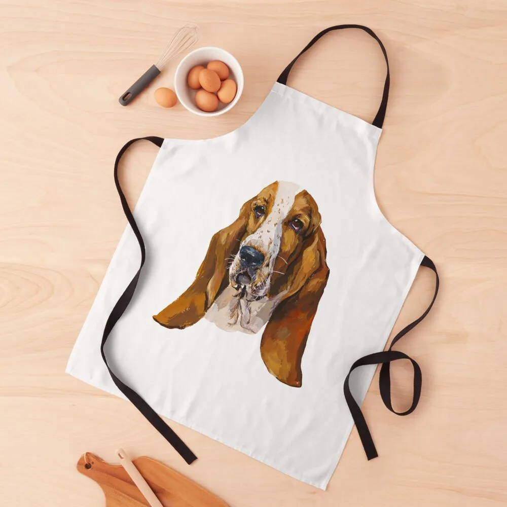 

Basset Hound Apron Kitchen Novel Kitchen Accessories Cute Kitchen Accessories for women halloween Chef Accessories Apron