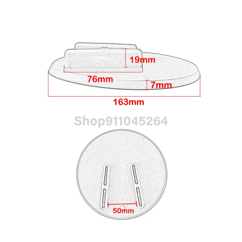 Motorcycle Foot Kickstand ABS Side Stand Pad Plate Base Coaster Puck Motocross Accessories For Harley Touring Sportster Dyna