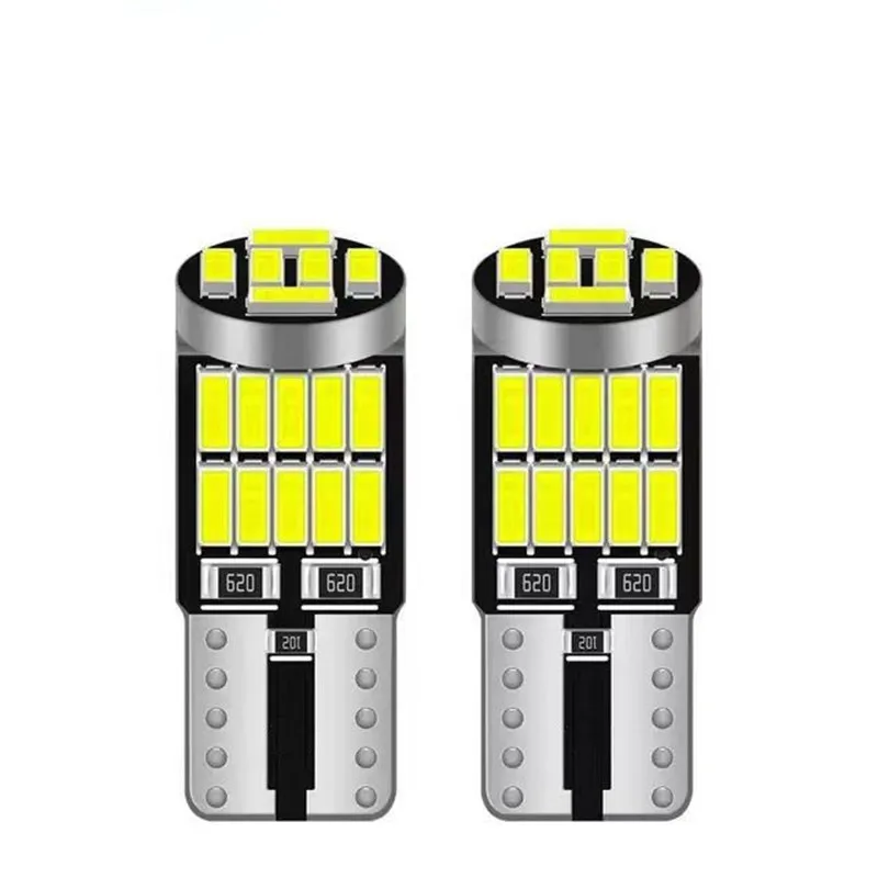 2/4/10PCS CANBUS T10 W5W LED Super Bright Bulb Car Interior Parking License Plate Lights Reading Light Side Marker Signal Lamps