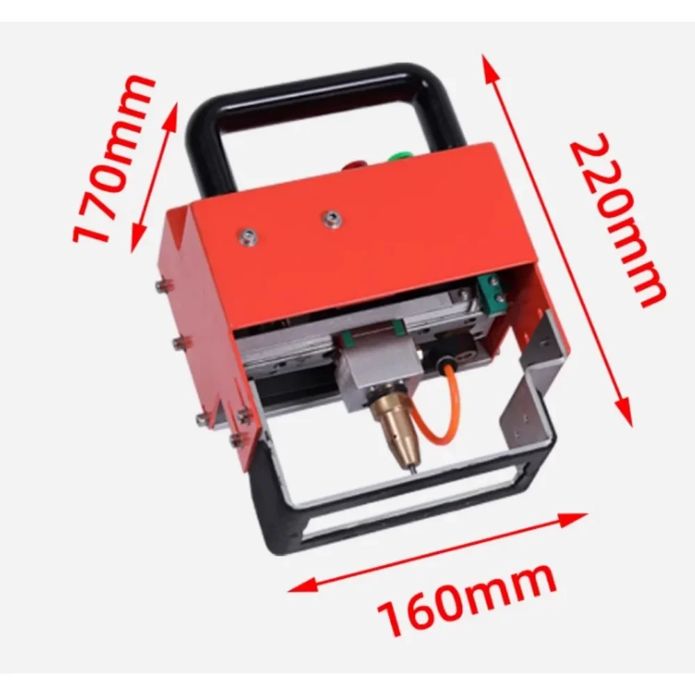 Industrial Laser Pneumatic Metal Engraving Machine 0.02-1mm Depth Adjustable 80x30mm Dot Peen Marking Plate Engraver for Area En