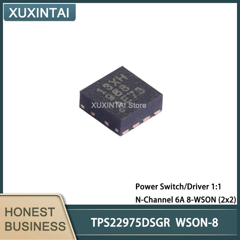 50Pcs/Lot  New Original  TPS22975DSGR TPS22975  Power Switch/Driver 1:1 N-Channel 6A 8-WSON (2x2)